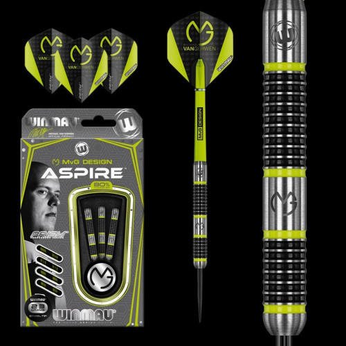 Winmau MvG Aspire 80% Tungsten Steel Tip Dart Oku