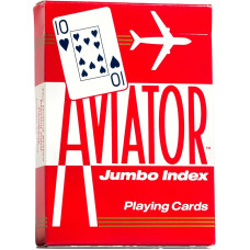 Aviator Jumbo Index İskambil Destesi – Kırmızı