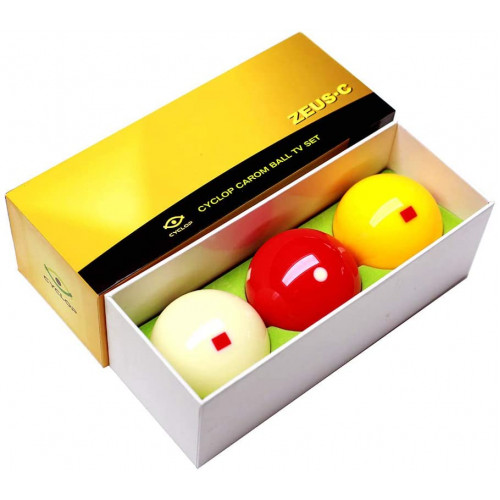 Cyclop Zeus TV Profesyonel Karambol Top Seti Cyclop Zeus TV Profesyonel Karambol Top Seti