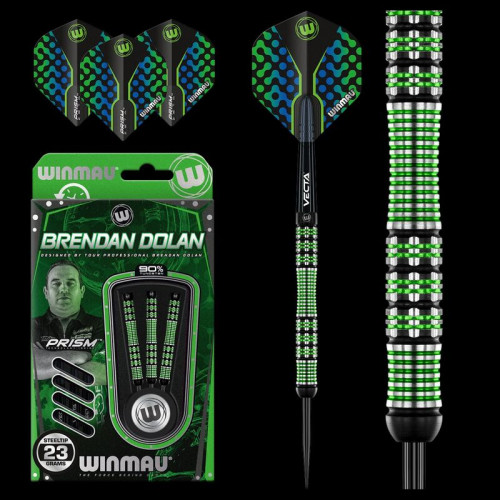 Winmau Brendan Dolan "The History Maker" 90% Tungsten 23g Çelik Uçlu Dart Oku