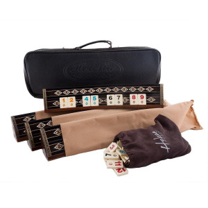 Helena Woodart Ahşap Mozaik İşlemeli Masif Okey Takımı Helena Woodart Ahşap Mozaik İşlemeli Masif Okey Takımı