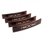 Sedef Kakmalı Oval Oymalı Masif Ahşap Okey Takımı