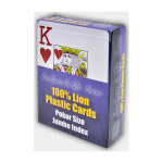 Lion Plastik Oyun Kartları - Mavi