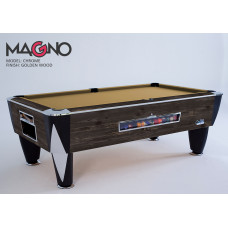 SAM Magno Otomatik Amerikan Bilardo Masası - Golden Wood & Chrome