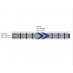 Red Dragon Gerwyn Price "Iceman" Midnight Edition 90% Tungsten Dart Oku