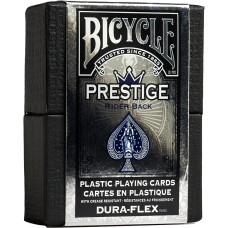 Bicycle Prestige Rider Back %100 Plastik İskambil Destesi (Dura-Flex) - Mavi