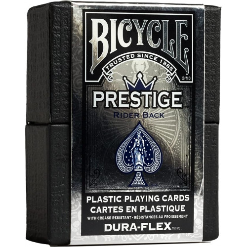 Bicycle Prestige Rider Back %100 Plastik İskambil Destesi (Dura-Flex) - Mavi Bicycle Prestige Rider Back %100 Plastik İskambil Destesi (Dura-Flex) - Mavi