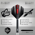 Red Dragon Swingfire 1 80% Tungsten 22g - 24g Steel Tip Dart Oku