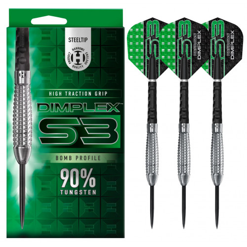 Harrows Dimplex S3 Bomb 90% Tungsten Çelik Uçlu Dart Oku