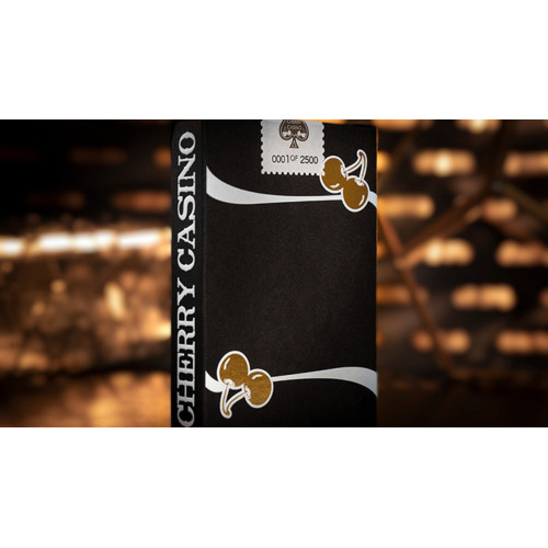 Limited Edition Cherry Casino (Monte Carlo Black and Gold) Numbered Seals Playing Cards by Pure Imagination Projects