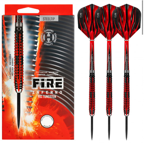 Harrows Fire Inferno 90% Tungsten Çelik Uçlu Dart Oku