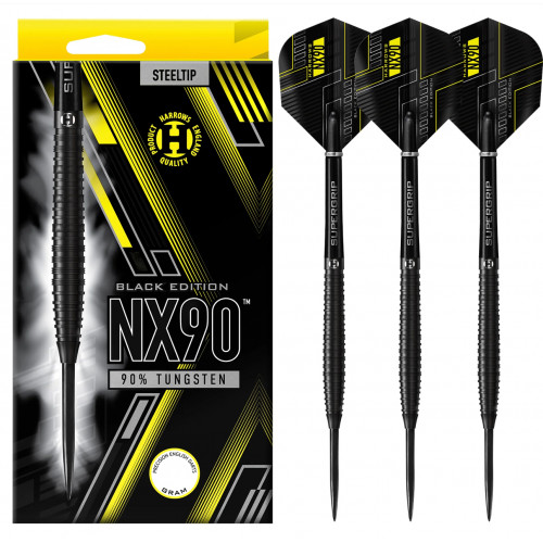 Harrows NX90 Black Edition 90% Tungsten Çelik Uçlu Dart Oku