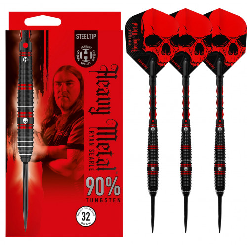 Harrows Ryan Searle "Heavy Metal" 90% Tungsten Çelik Uçlu Dart Oku