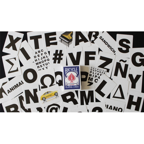 Bicycle Special Letters Mavi Oyun Kartları – 10 Çevrimiçi Etki ile