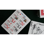Tally-Ho Fan Back Poker Boyutu Mavi Oyun Kartları