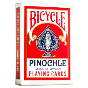 Bicycle Pinochle Kırmızı Oyun Kartları