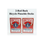 Bicycle Pinochle Kırmızı Oyun Kartları