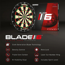 Winmau Blade 6 Triple-Core Carbon Profesyonel Dart Tahtası